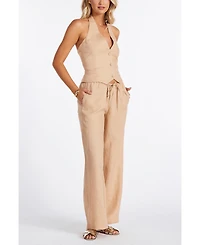 Bishop + Young Positano Linen Halter Vest
