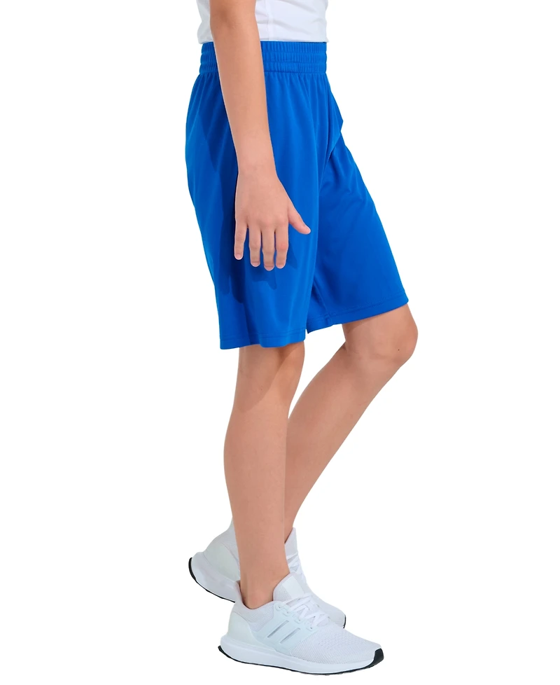 adidas Boys 8-20 Elastic Waistband Essentials Big Logo Shorts