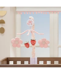 Bedtime Originals Flower Power Strawberry Musical Baby Crib Mobile Soother Toy