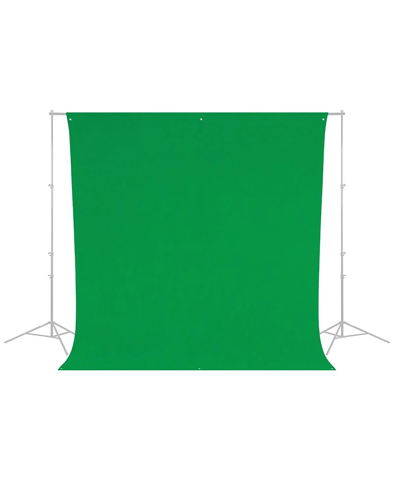 Westcott Photo Basics 9' x 10' Green Screen Cotton Background - Bundle With Flashpoint 10' Background Support System
