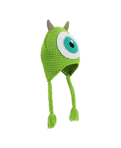 Monsters Inc. Men's Mike Wazowski Face With Fleece Horns Laplander