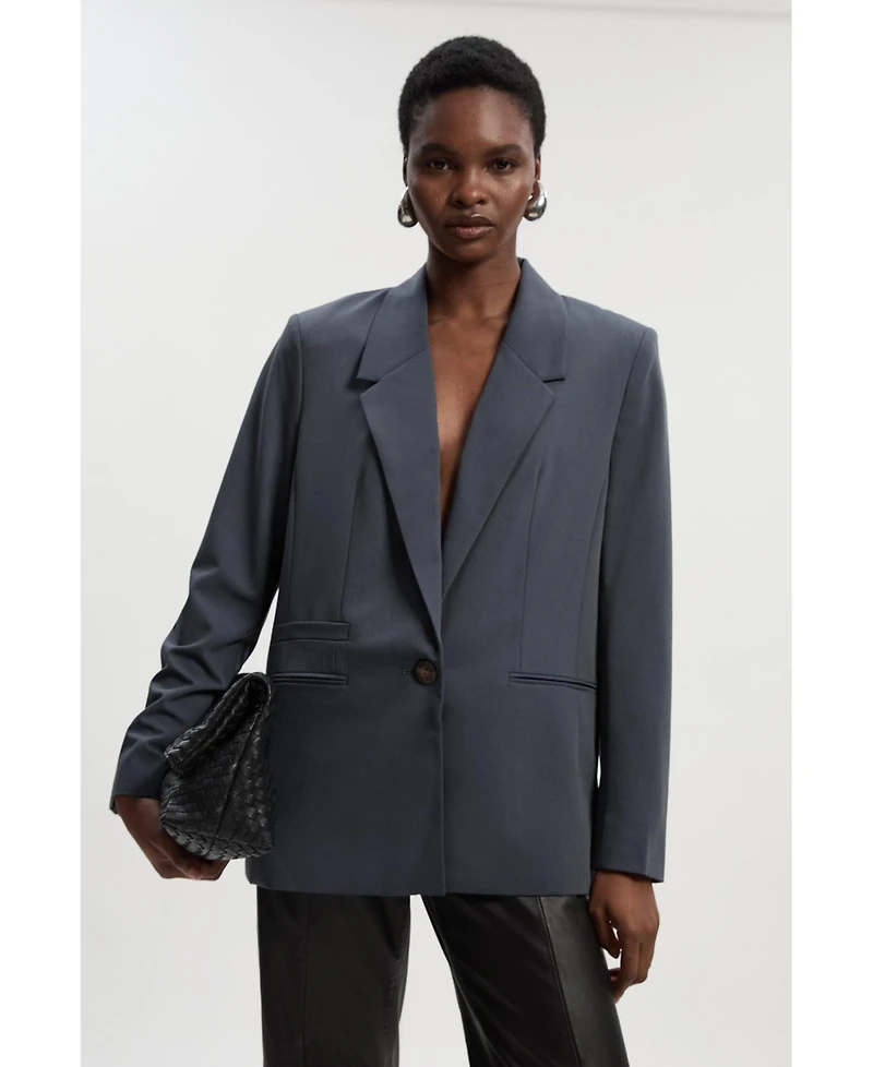 Karen Millen Women's Twill Oversized Blazer