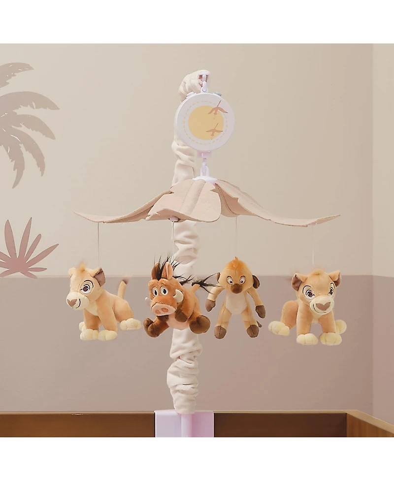 Lambs & Ivy Disney Baby Lion King Safari Musical Baby Crib Mobile Soother Toy