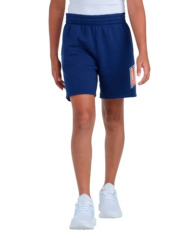 adidas Boys 8-20 Elastic Waistband Collegiate Fleece Shorts