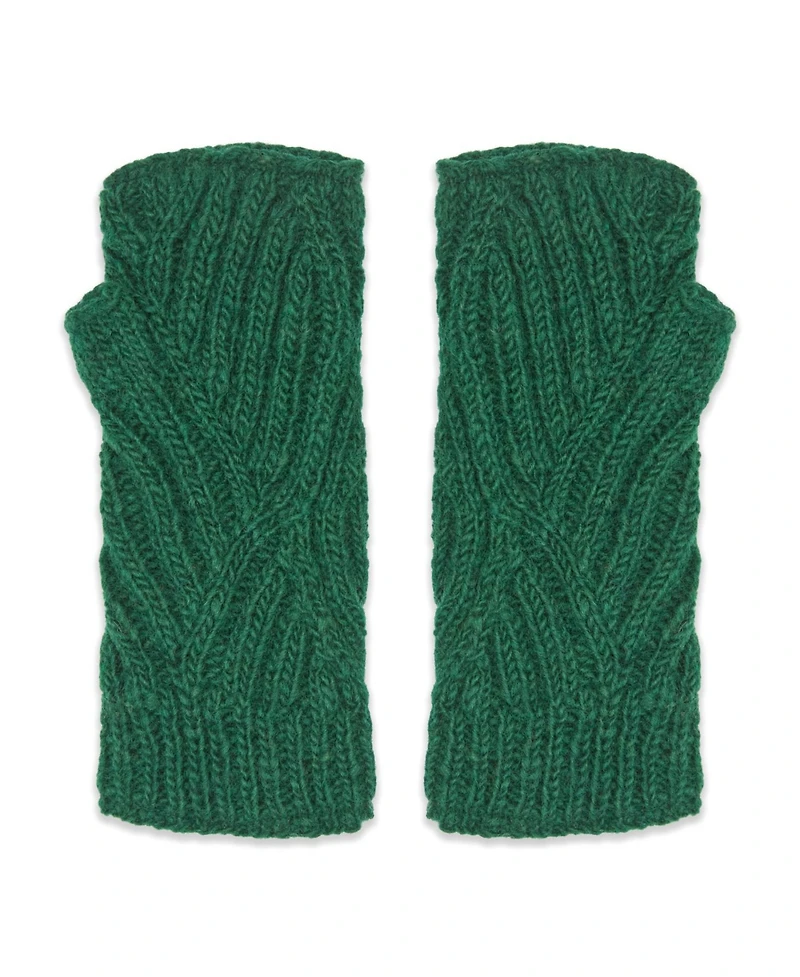 Feelgoodz Women s Artisan Hand-Knit Vienna Winter Wool Half Mitten