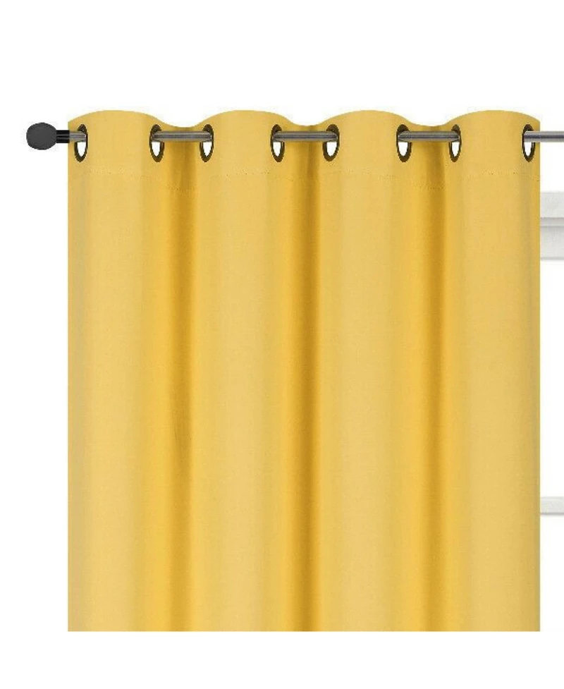 Kate Aurora 100% Thermal Blackout Bath & Kitchen Window Curtains - 50 in. W x 45 L, Teal