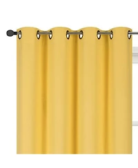 Kate Aurora 100% Thermal Blackout Bath & Kitchen Window Curtains - 50 in. W x 45 L, Teal