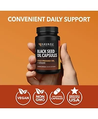 Havasu NutritionBlack Seed Oil + Ginger Liquid Capsules, 60ct