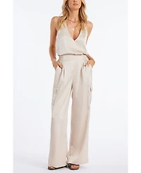 Bishop + Young Women's Pull-On Satin Cargo Pant