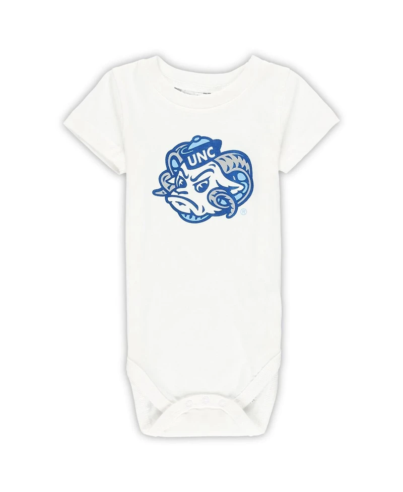 Wes & Willy Baby Boys and Girls 3-Pack North Carolina Tar Heels Bodysuit Set