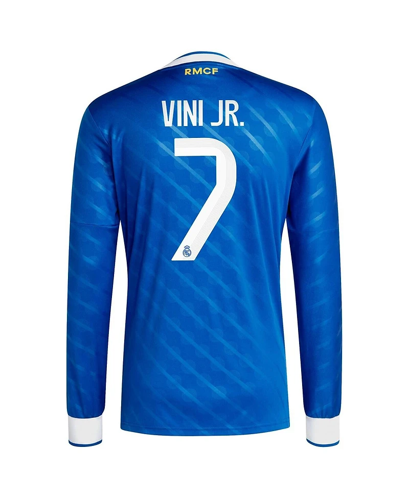 Adidas Men's Vinicius Junior Blue Real Madrid 2025/26 Third Replica Long Sleeve Player Jersey