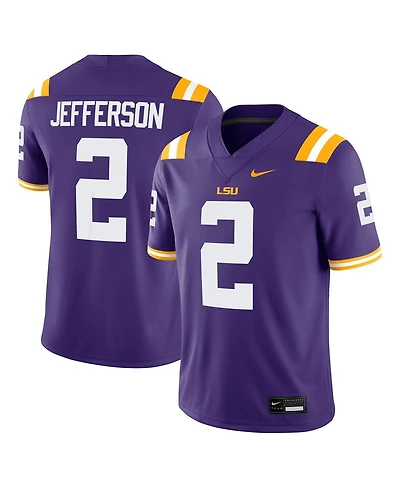 Nike Men's Justin Jefferson Purple Lsu Tigers Player Game Jersey