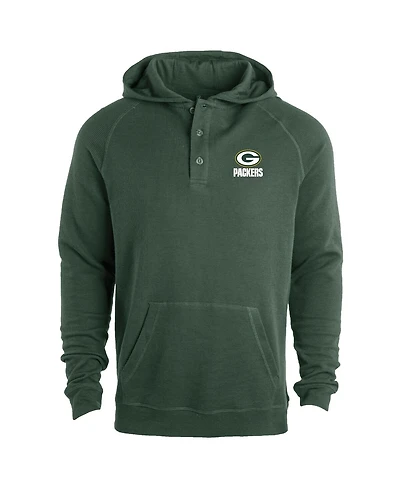 Dunbrooke Men's Green Green Bay Packers Montana Raglan Thermal Hoodie