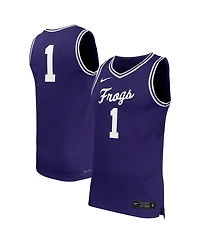 Nike Men's 1 Purple Tcu Horned Frogs Replica Basketball Jersey