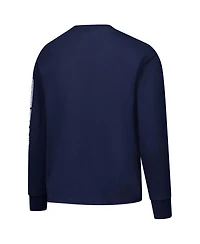 Champion Big Boys and Girls Navy Penn State Nittany Lions Distressed Arch Over Logo Long Sleeve T-Shirt