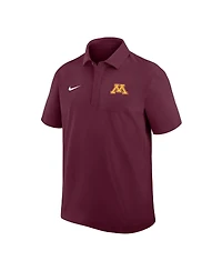 Nike Men's Maroon Minnesota Golden Gophers Woven Polo Shirt