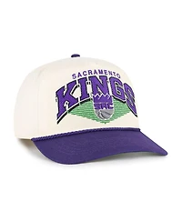 '47 Brand Men's Cream/Purple Sacramento Kings Pomona Two-Tone Rope Hitch Adjustable Hat