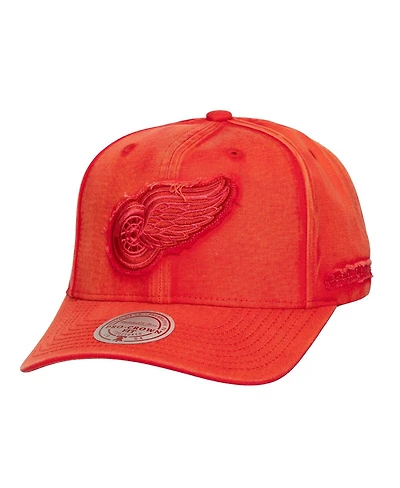 Mitchell & Ness Men's Red Detroit Red Wings Downtown Snow Wash Pro-Crown Adjustable Hat