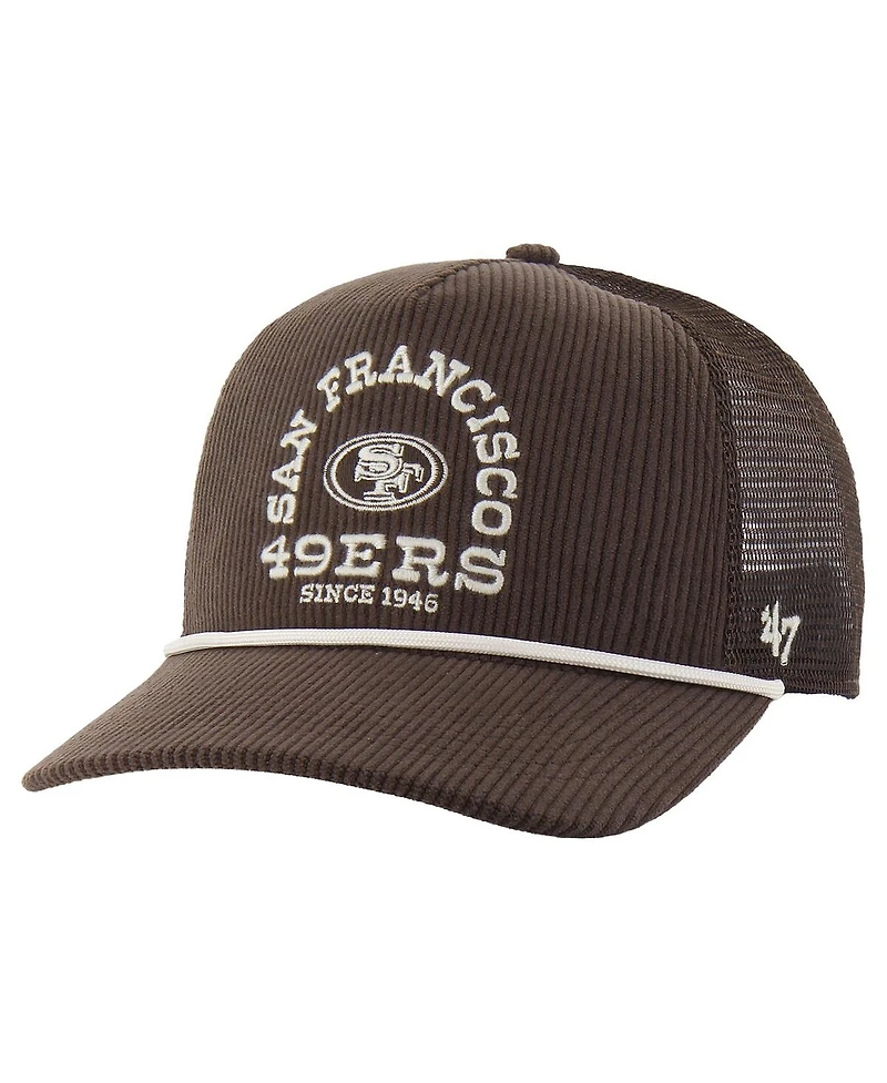 '47 Brand Men's Brown San Francisco 49ers Ranchurro Hitch Adjustable Trucker Hat
