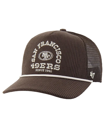 '47 Brand Men's Brown San Francisco 49ers Ranchurro Hitch Adjustable Trucker Hat