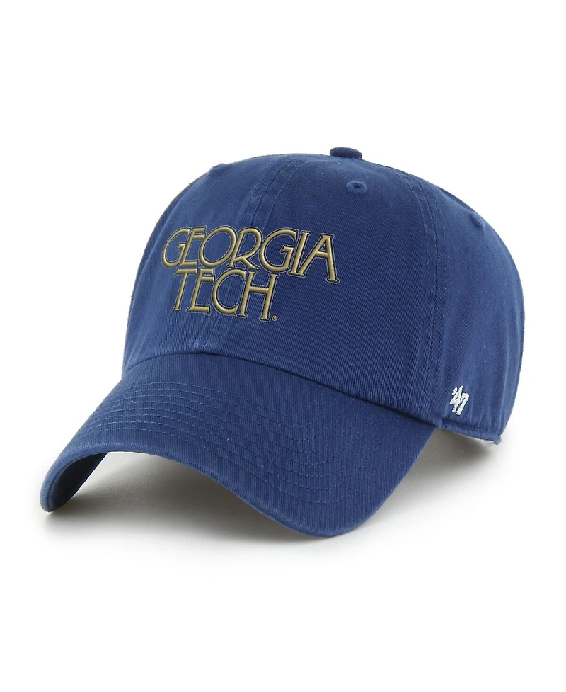 '47 Brand Men's Navy Georgia Tech Yellow Jackets Vault Clean Up Adjustable Hat