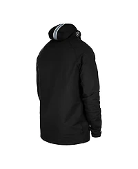 New Era Men's Black Las Vegas Raiders Functional Fandom Balaclava Helmet Stripe Tri-Blend Hoodie