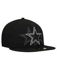 New Era Men's Black Dallas Cowboys Tri-Hit 59FIFTY Fitted Hat