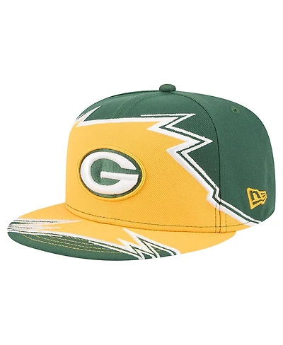 New Era Men's Green/Gold Green Bay Packers Break 59FIFTY Fitted Hat