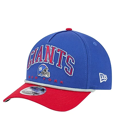 New Era Men's Royal New York Giants Arch Coolera 9FORTY A-Frame Adjustable Hat