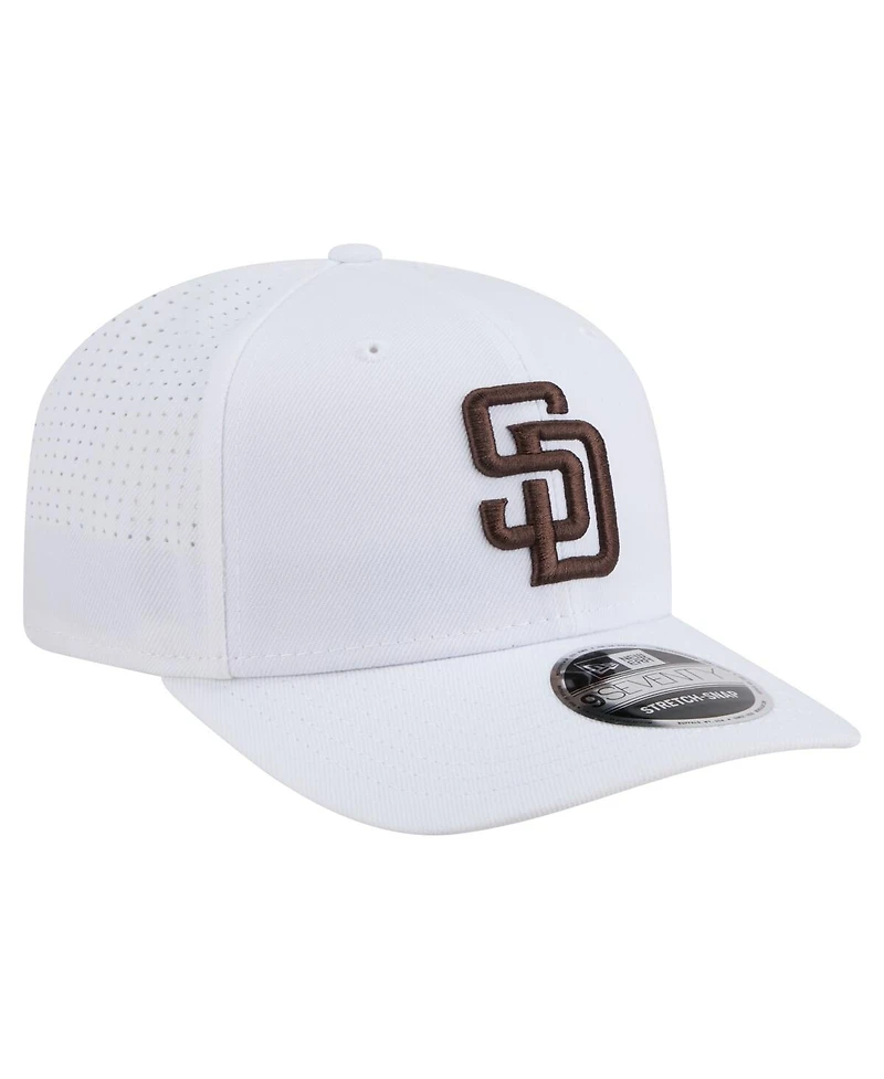 New Era Men's White San Diego Padres Coolera 9SEVENTY Adjustable Hat