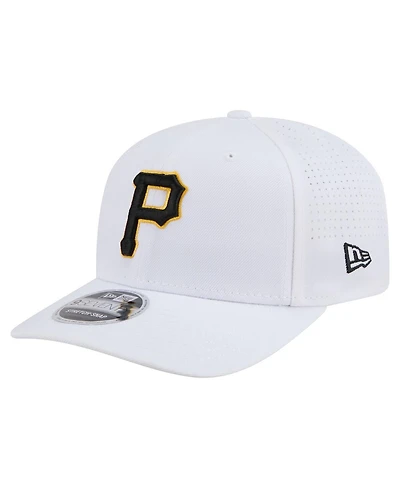 New Era Men's White Pittsburgh Pirates Coolera 9SEVENTY Adjustable Hat