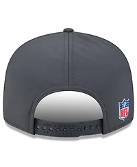New Era Men's Charcoal Los Angeles Rams 2025 Sideline Cold Weather Split Panel 9FIFTY Snapback Hat