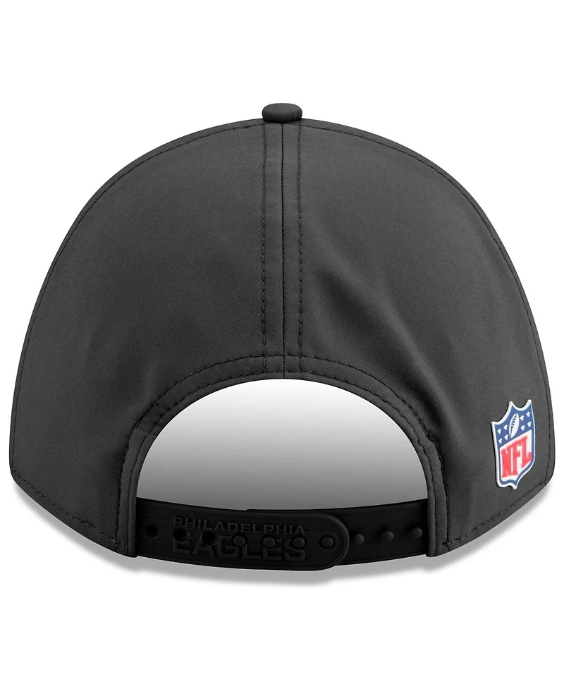 New Era Men's Charcoal Philadelphia Eagles 2025 Sideline Cold Weather 9FORTY M-Crown Adjustable Hat