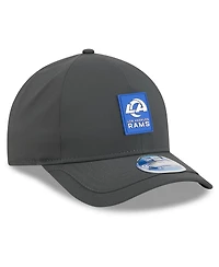 New Era Men's Charcoal Los Angeles Rams 2025 Sideline Cold Weather 9FORTY M-Crown Adjustable Hat