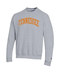 Champion Men's Heather Gray Tennessee Volunteers Basic Arch Fleece Pullover Sweatshirt