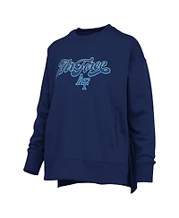 Pressbox Women's Royal Air Force Falcons Bonanza Chenille Harper Script Sweatshirt