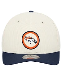 New Era Men's Stone Denver Broncos Loyal Corduroy 9SEVENTY Adjustable Hat
