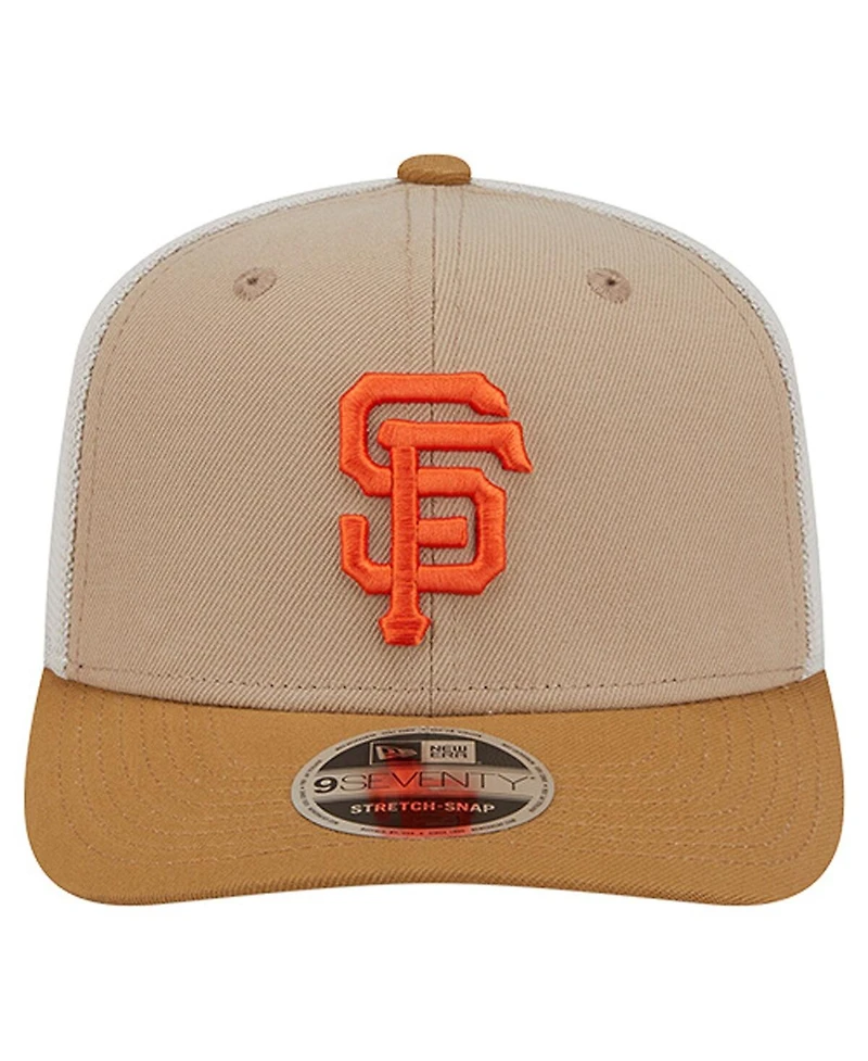 New Era Men's Stone San Francisco Giants 9SEVENTY Trucker Adjustable Hat