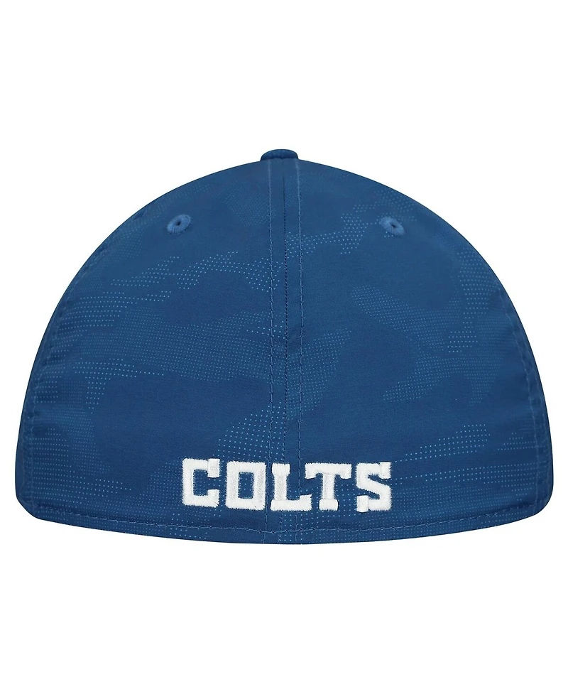 New Era Men's Royal Indianapolis Colts Tonal Camo 39THIRTY Stretch Fit Hat