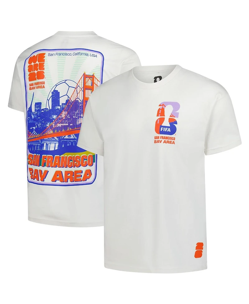 Outerstuff Men's Cream 2026 Fifa World Cup San Francisco Host City Local Oversized T-Shirt