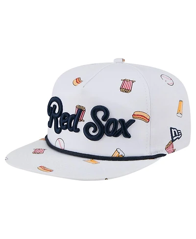 New Era Men's White Boston Red Sox Team Cheer Rope 19TWENTY Adjustable Hat