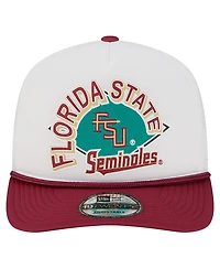 New Era Men's White Florida State Seminoles Diamond 19TWENTY Golfer Adjustable Hat
