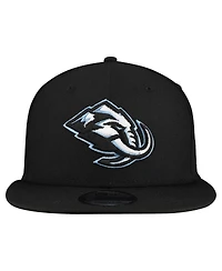 New Era Men's Black Utah Mammoth Team Primary 9FIFTY Snapback Hat