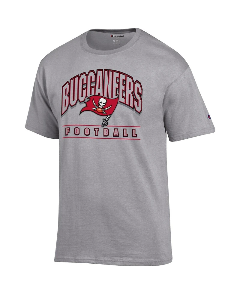 Champion Men's Heather Gray Tampa Bay Buccaneers Football T-Shirt