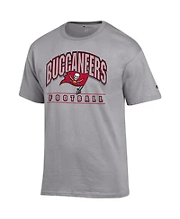 Champion Men's Heather Gray Tampa Bay Buccaneers Football T-Shirt