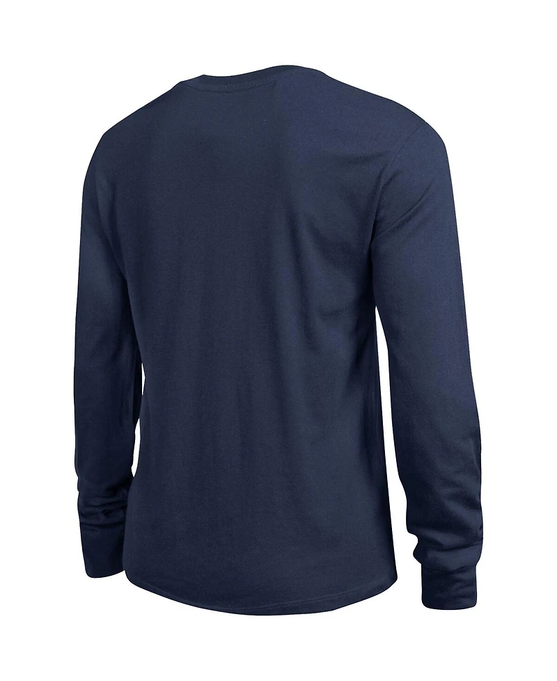 Champion Women's Navy Michigan Wolverines Arch Over Logo Long Sleeve T-Shirt