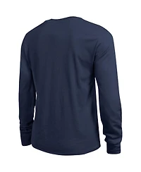 Champion Women's Navy Michigan Wolverines Arch Over Logo Long Sleeve T-Shirt