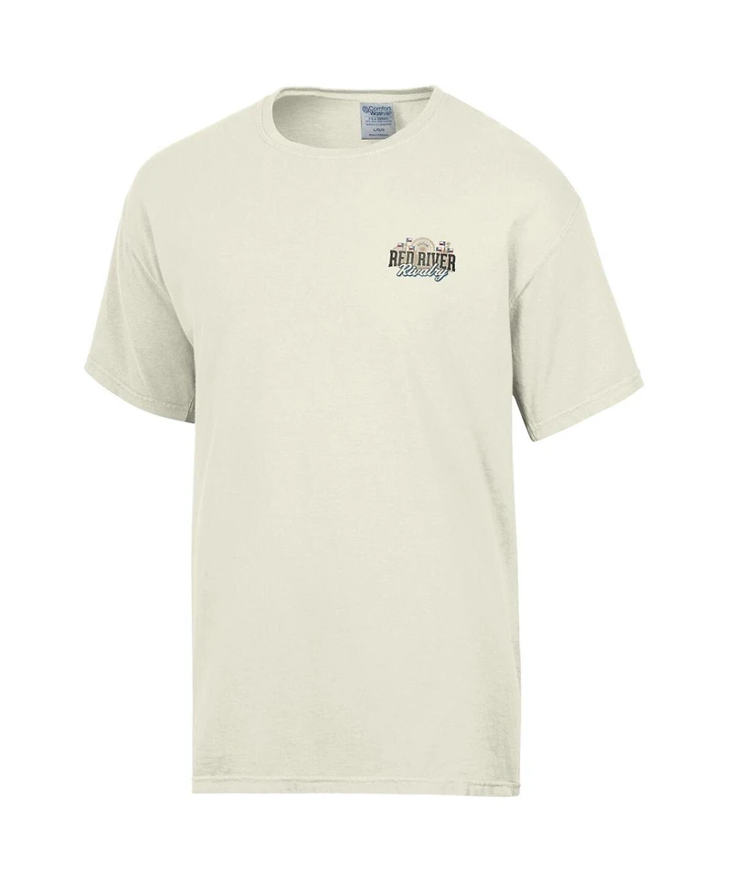 Comfortwash Men's Cream Texas Longhorns vs. Oklahoma Sooners Red River Rivalry Stadium Match Up T-Shirt