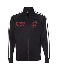 Round21 Men's and Women's Black Indiana Fever Stranger Things Hawkins Full-Zip Track Jacket