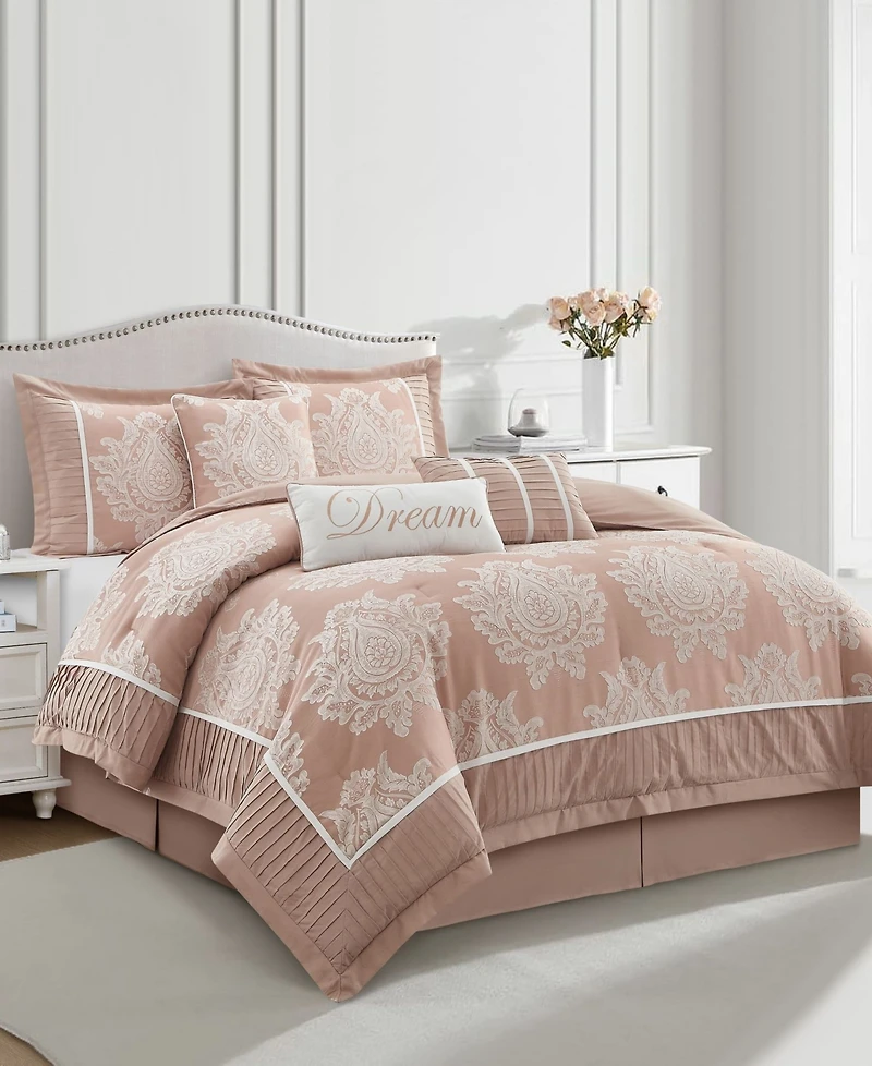 Stratford Park Therese Damask 7-Pc. Comforter Set